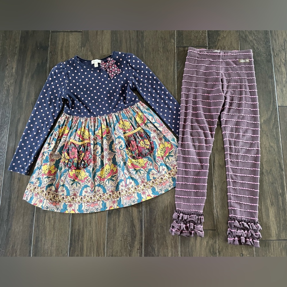Matilda Jane Dress and Ruffle Pants